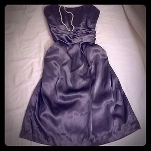 David's Bridal strapless dress, with pockets